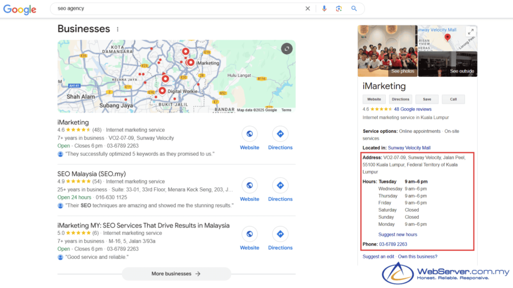 Google business profile for relevant audience